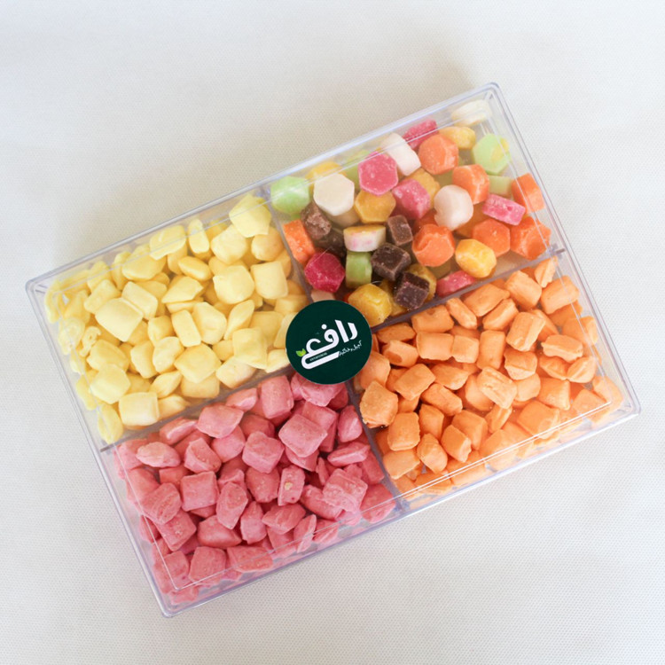 باکس قنفور میوه ای و شکر پنیر میوه ای 400g(حبه قند)
