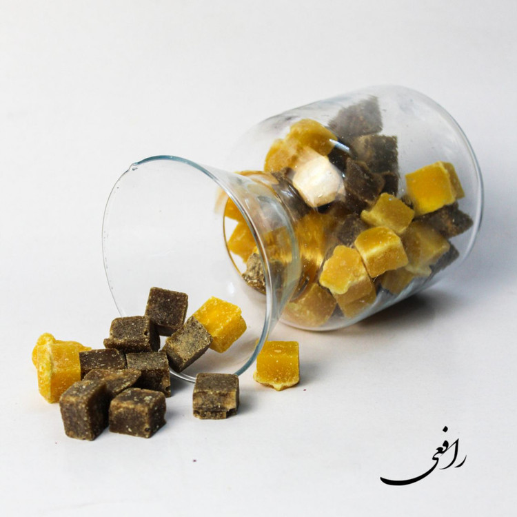 حبه قند مخلوط کاکائو و زعفران | قند طعم دار شهدآوند